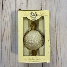 Lenox 120TH Anniversary Ornament 2009 Porcelain Ornament 24 Karat Gold Trim picture