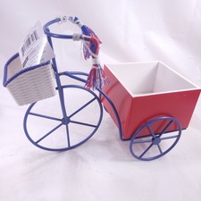 Cute Patriotic Tricycle Figurine Modern 4th Of July Decor picture