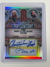 2026 Leaf Pop Century Christopher Lloyd Chevy Chase DOUBLE FEATURE Auto #1/1 picture