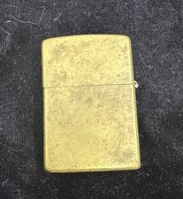 Vintage 1998 Zippo Lighter Solid Brass D XIV [.USA Patina picture
