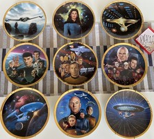1994 Hamilton Star Trek Collector Plates mixed lot of 9 Enesco  picture