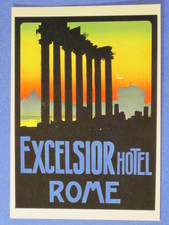 Excelsior Hotel Postcard - Roma,Italy (Approx. 4