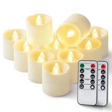 Homemory 24Pack 400 Hour Timer Remote Control Flameless Votive Candles Battery picture