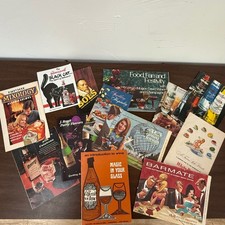 12 Vintage MCM Cocktail Recipe Booklets Smirnoff Vincent Price World's Fair Lot picture
