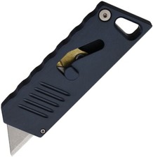 Focus Works EDC Bob The Boxcutter With Gunmetal Handle Spring-Loaded Retraction picture