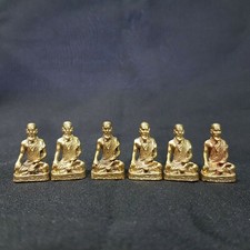 6x Jivaka Kumarabhrtra Doctor of Lord Buddha Brass Statue God of Health Amulet picture