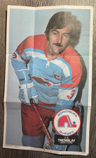 HOCKEY: 1973-73 OPC WHA POSTERS = 2 QUEBEC NORDIQUES, J.C. TREMBLAY & GUY DUFOUR picture