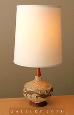 COOL MID CENTURY DANISH MODERN TEAK TABLE LAMP 50'S 60'S VTG RAYMOR LIGHT MCM picture