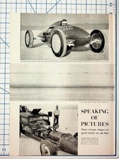 1954 Bonneville Salt Flats Hot Rod Land Speed Racing Magazine Article Ephemera picture