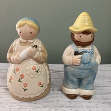 Vintage Otagiri Japan Amish Farmer & Wife Salt & Pepper Set ~ Never Used picture