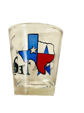 Vintage Texas Themed Shot Glass Armadillo picture