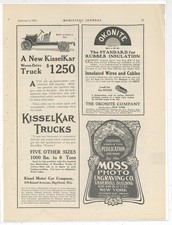 1916 Kissel Motor Cars of Harford, Wisconsin Ad: KisselKar Ton Worm Drive Truck picture