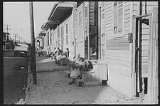 Photo:New Orleans Louisiana 1941 Sunday Afternoon Street Scene Porches picture