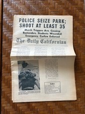 Vintage Daily Californian Newspaper-Vietnam Protest-1969 picture