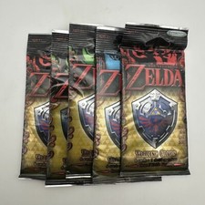 The Legend Of Zelda Trading Cards Enterplay LOT OF 5 Booster Packs GOLD FOIL? picture