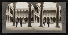 Spain Court of the Alcazar, Toledo, Spain Historic Old Photo picture