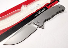 KERSHAW KS1416 Silver Scour Spring Open Assisted Tactical Folding Pocket Knife picture