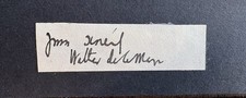 WALTER DE LA MARE / 1873-1956 POET & AUTHOR GENUINE AUTOGRAPH picture