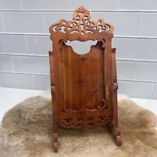 Ornate Vintage Style Wood Photo Frame Holder Lase Cut Victorian Style picture