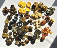 Large Beautiful Vintage Button Lot - Bakelite Celluloid Some Sets Over 100+ picture