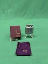 VTG Ronson Art Deco Small Silver Lighter in Original Box (4M) picture