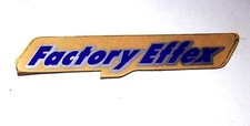 Factory Effex Sticker Motorcycle Decal Silver Tone Logo Racing Vinyl Graphics picture