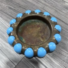 Vintage 1930’s Brass Fisher Master Jewelry Tray Akro Vitro Jewel 99857  picture