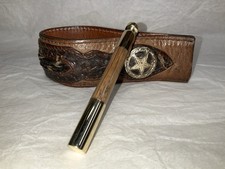 Tobacco Pipe Tamper And Pick Tool, Natural Quarter Sawn White Oak And Brass picture