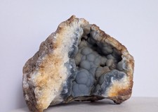 Dark Blue Botryoidal Chalcedony Crystal Quartz Natural Agate Geode picture