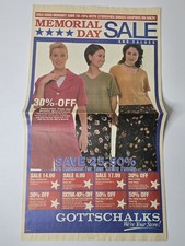 Gottschalks 1998 Memorial Day Foldout Samsonite Electronics Fashion Shoes picture
