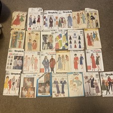 50+ Vintage Sewing Pattern Mixed Lot of Women's & Men’s Clothing  picture