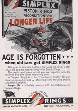 1944 - 1956 Original Ads - SIMPLEX 
