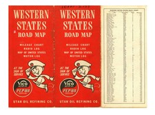 Vintage 1941 Western United States Road Map – Utah Oil Co. (Vico/Pep 88) picture
