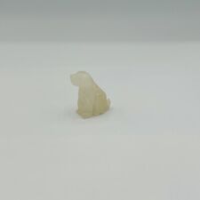 Carved Stone Dog Figurine 1.5” Calcite picture