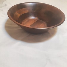 Vermillion Walnut Wood Serving Bowl 14.2