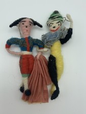 Antique Spun Cotton Wool Matador Dancer Figure Vintage 4.5” picture