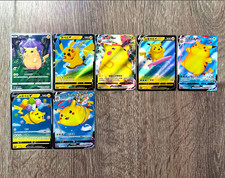 Pokémon TCG Chinese Pikachu Set of 7 CSDC Pikachu Fan Collection Holo NM Card picture