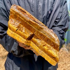 5.07LB Natural tiger's Eye rough raw stone rock specimrn madagescar picture