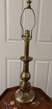 Vintage Stiffel Solid Brass Table Lamp Tiered  Column Mid-Century 28