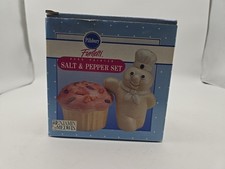 Vintage 80’s Pillsbury Funfetti Hand Painted Salt & Pepper Shakers (148) picture