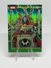 Topps Marvel Chrome 2026 Dr Doom /99 Lightning Green Color Match Doomsday picture