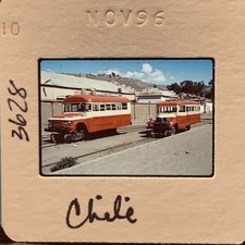 1996 Chile Railbus Train Bus Transport 35mm Color Slide Photo Vintage Travel picture