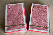 Vintage Pair, Western Airlines-Route Map Playing Cards Factory-Sealed, New, Nice picture