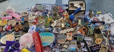  Keychain Lot w/ Pins Over 150 Pieces  picture