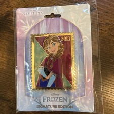 Pink a la Mode Disney Royal Stamp Frozen Anna Collectible Pin LE /400 NEW picture