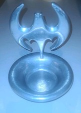 VTG 1994 Batman Robert Lee Morris Riddler Silver Candle Dish Collectible Plate picture