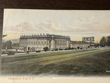 1908 Chatsworth House England Postcard Duke of Devonshire M. Coates Posted picture