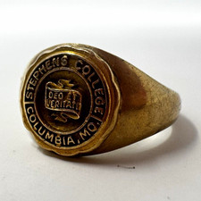 Vintage Balfour Stephens College Columbia MO Signet Class Ring 10k gold picture