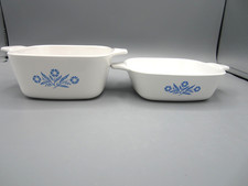 Vintage Corningware Petite Pans 1 3/4-cup P-41-B and 2 3/4-cup P-43-B dishes picture