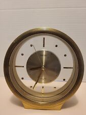 Vintage/Retro Round Gold And Glass Seiko Working Mantel Clock picture